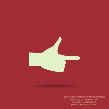 El ile düz parmak işaret