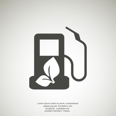 Eko yakıt basit simgesi