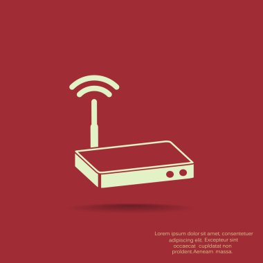 Dalgalar web simgesi ile modem