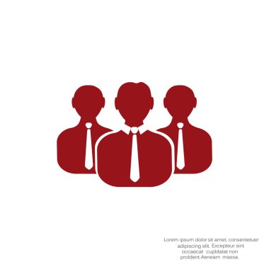 Grup insanlar basit web simgesi