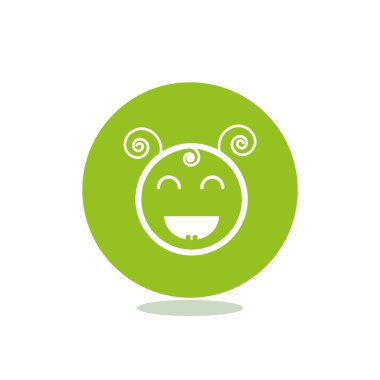 Mutlu bir çocuk yüzü doodle