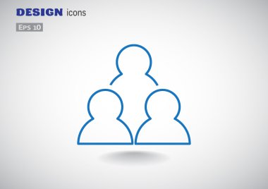Grup insanlar basit web simgesi