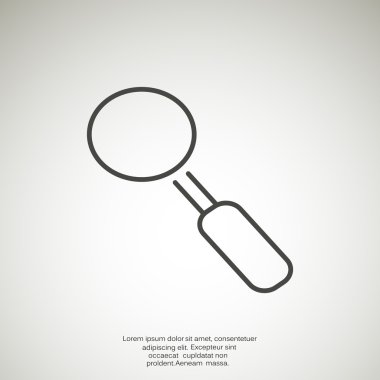 Basit büyüteç simgesini