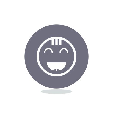 Mutlu bir çocuk yüzü doodle