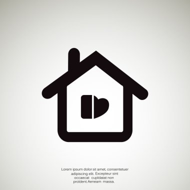 Ev basit web simgesi