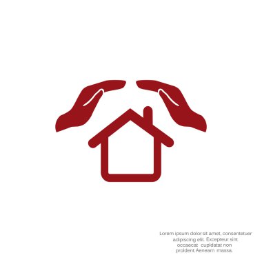 Eller basit simgesi olan ev