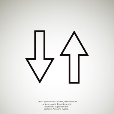 İki ok simgesi, geriye doğru kavramı