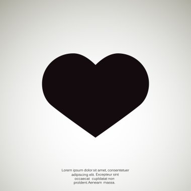 Basit kalp web simgesi