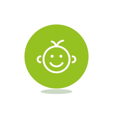 Mutlu bir çocuk yüzü doodle