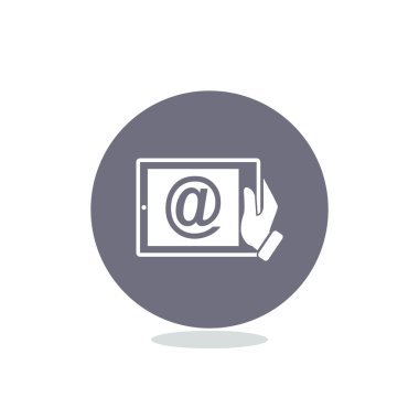 Dijital tablet basit web simgesi