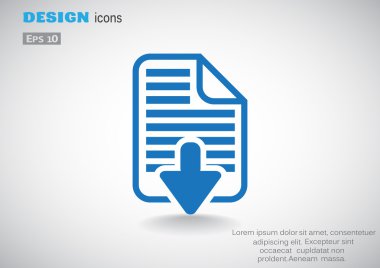 Download dosya web simge