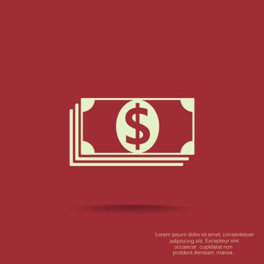 Dolar web simgesi yığını