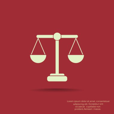 Adalet basit web simgesi ölçekleri