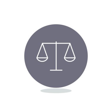 Adalet basit web simgesi ölçekleri