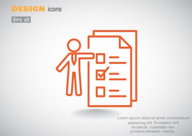 İnsan ile web simgesi listelemek için