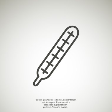 medikal termometre web simgesi