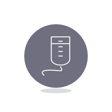 Damla sayacı basit web simgesi