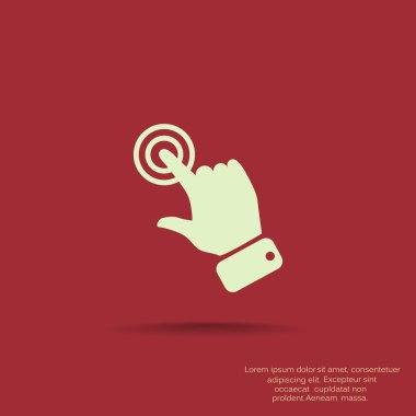 Dokunmatik ekran web simgesi