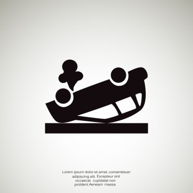 Kırık araba web simgesi