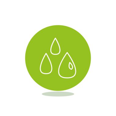 Sıvı damlacıkları basit web simgesi