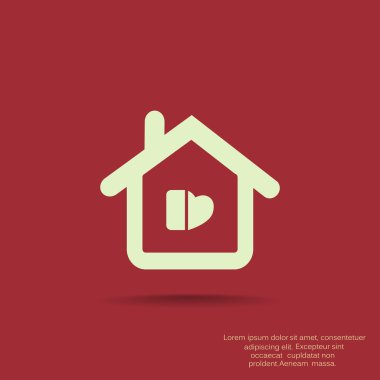 Ev basit web simgesi