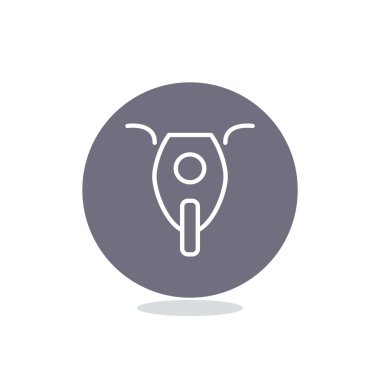 Basit motosiklet web simgesi