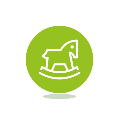 Çocuk oyuncak at web simgesi