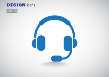 Kulaklık garniture web simgesi