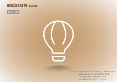 Balon aerostat web simgesi