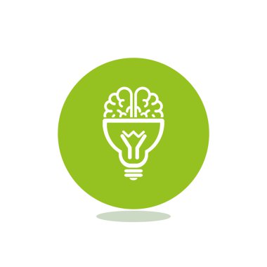 Ampul simgesi olan beyin