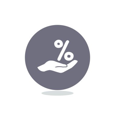 İnsan elindeki yüzde işareti