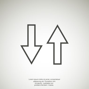 İki ok simgesi, geriye doğru kavramı