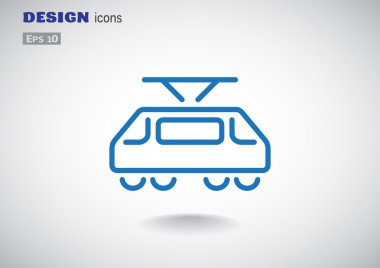 Basit tramvay web simgesi