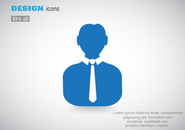 İşadamı siluet web simgesi