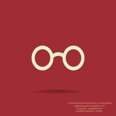 Retro yuvarlak gözlük simgesi