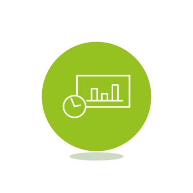 Saat web simgesi ile grafik
