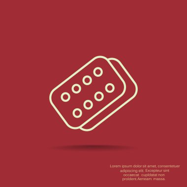 Bandaj sıva basit web simgesi