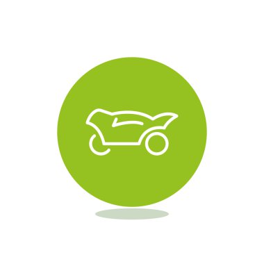 Basit motosiklet web simgesi