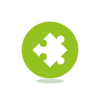 Bulmaca öğesi basit web simgesi