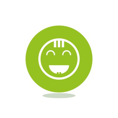 Mutlu bir çocuk yüzü doodle