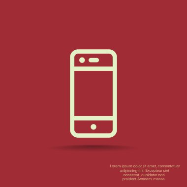 Boş ekranlı basit akıllı telefon