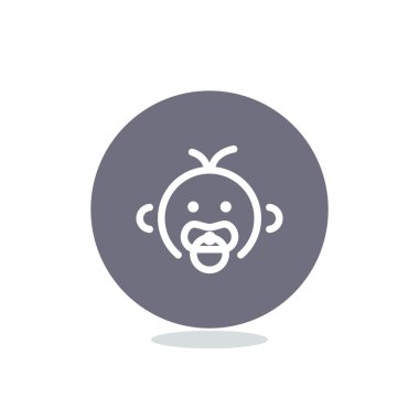 Bebek emziği ile basit simgesi