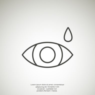 Basit simge göz damlası