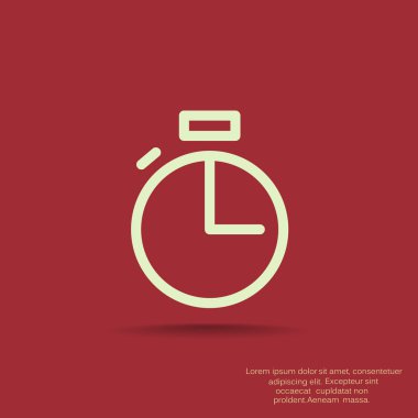 Basit kronometre web simgesi