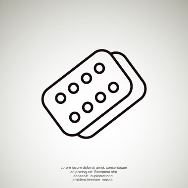 Bandaj sıva basit web simgesi