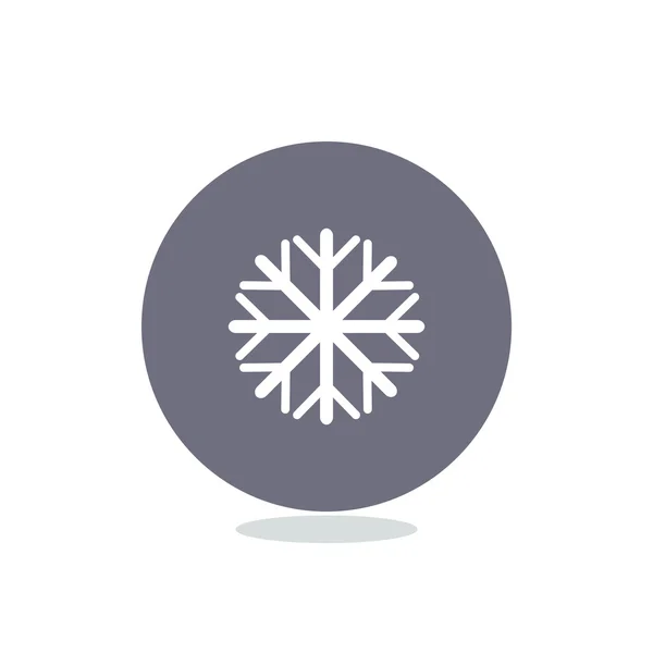 Copo de nieve icono web simple — Vector de stock