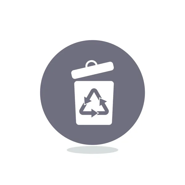 Symbole de recyclage des déchets avec des flèches — Image vectorielle