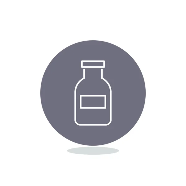 Ikon web botol obat - Stok Vektor