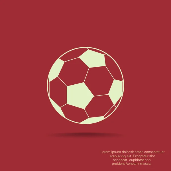 Futbol topu web simgesi — Stok Vektör