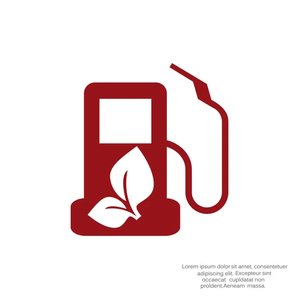 Ekologické palivo jednoduchý ikona — Stockový vektor
